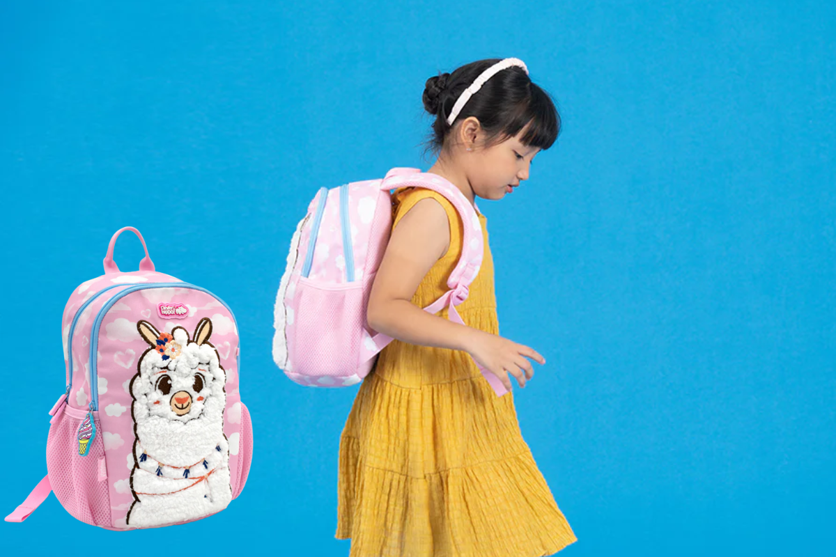 Ba lô Mini Alpaca Hồng – dòng balo mầm non cao cấp